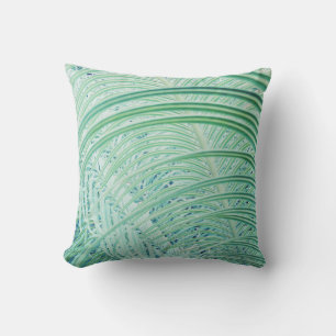 Almohada de Tirar de Hoja de Palma de Planta Verde