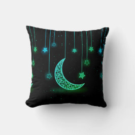 Almohada de tirar de Luna y Estrellas colgantes