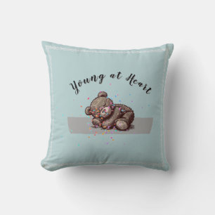 Almohada de tirar de osito de peluche durmiendo