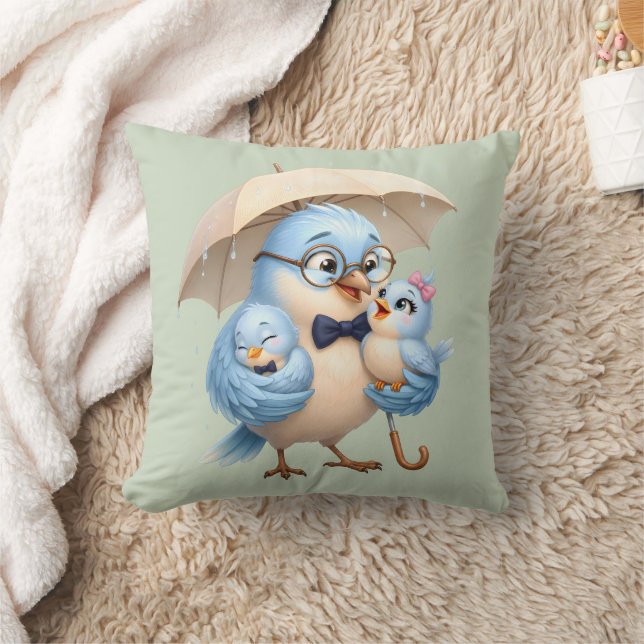 Almohada de tirar de pájaro lindo para papá (Manta)