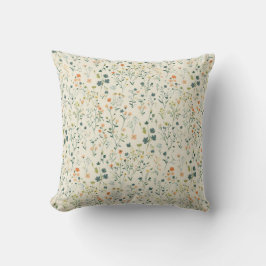 Almohada de tirar de prado de flores silvestres de