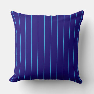 Almohada de tirar de raya azul marino | Costero mo