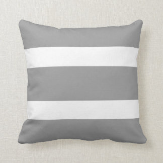 Almohada de Tirar de Rayas Negras y Blancas Ahumad