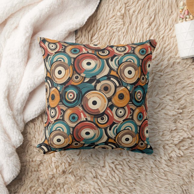 Almohada de Tirar de Registros Abstractos (Manta)