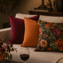 Almohada de tirar de rico burgundy