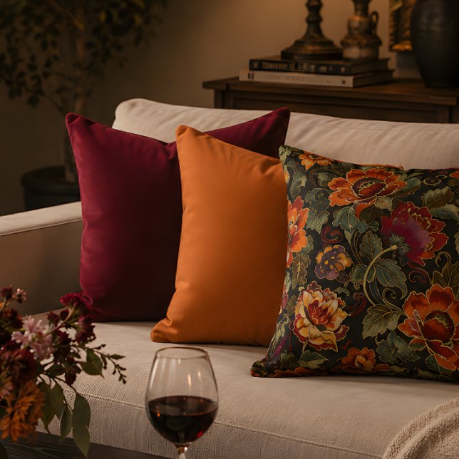 Almohada de tirar de rico burgundy (Subido por el creador)
