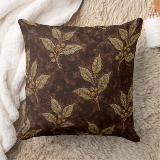 Almohada de Tirar de Terciopelo de Mocha de Lujo R
