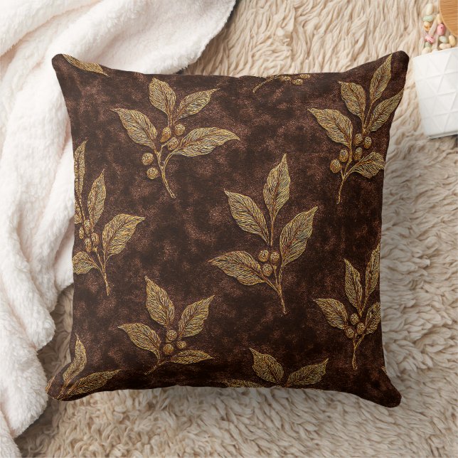 Almohada de Tirar de Terciopelo de Mocha de Lujo R (Manta)