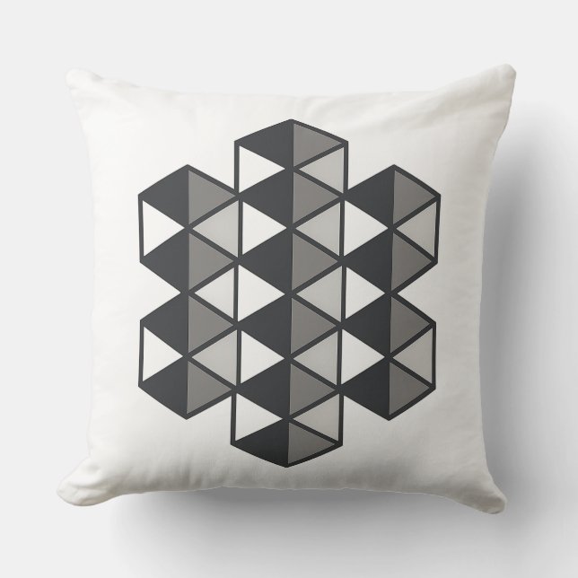 Almohada de Tirar de Triángulos Unidos (Anverso)