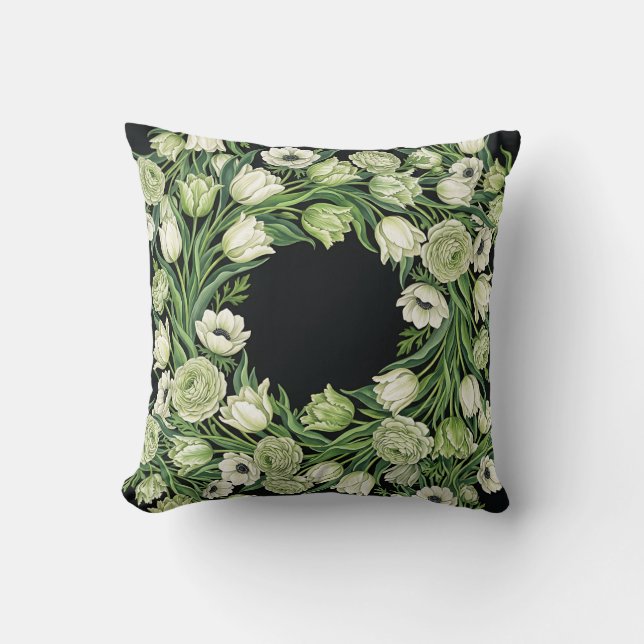 Almohada de tirar de tulipanes botánicos (Anverso)