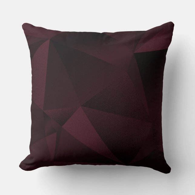 Almohada de tirar diamante geométrico facetado cir (Anverso)