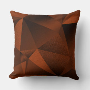 Almohada de tirar diamante geométrico facetado de