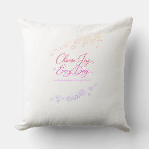 Almohada de tirar Elija la alegría todos los días