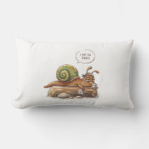 Almohada de tirar "Estoy tan cansado" Caracol dive