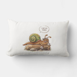 Almohada de tirar "Estoy tan cansado" Caracol dive