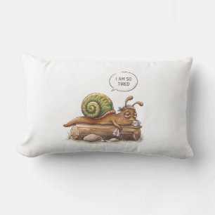 Almohada de tirar "Estoy tan cansado" Caracol dive