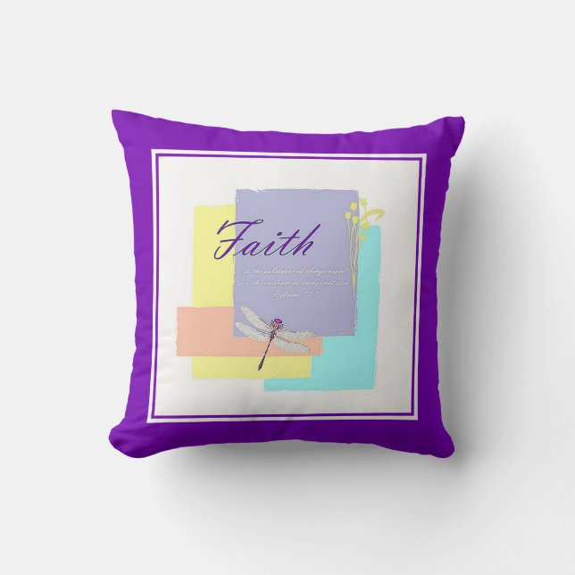 Almohada de tirar fe cree (Anverso)