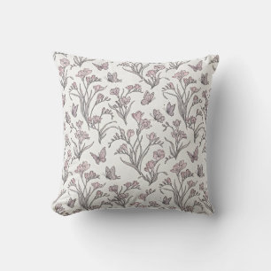 Almohada de tirar floral sin costuras