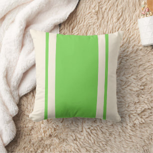 Almohada de Tirar Franja Costera – Lima y Crema