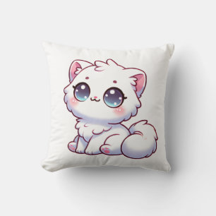 Almohada de tirar gatito lindo kawaii esponjoso