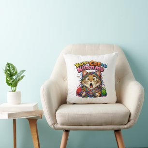 Almohada de tirar gato gatito Kawaii lindo