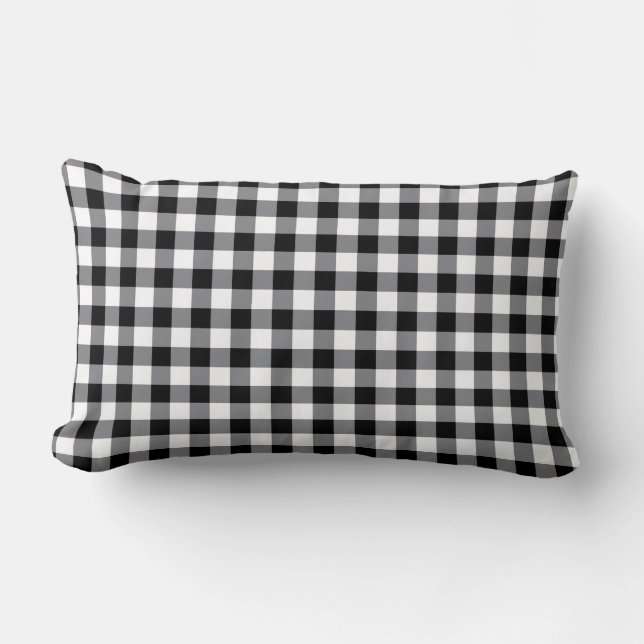 Almohada de tirar Gingham Plaid (Anverso)