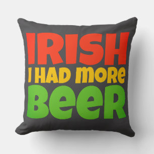 Almohada de tirar Irlandés Me Tomé Más Cerveza