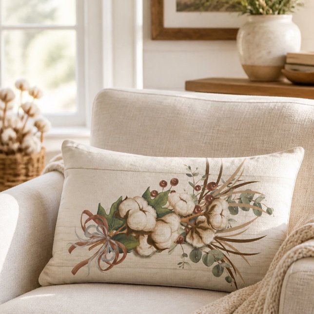 Almohada de Tirar Lumbar Elegante de Algodón (Subido por el creador)