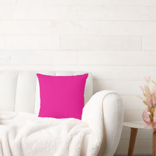 Almohada de tirar magenta   Acento audaz para el h