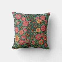 Almohada de Tirar Mariposas Mantequilla de Girasol