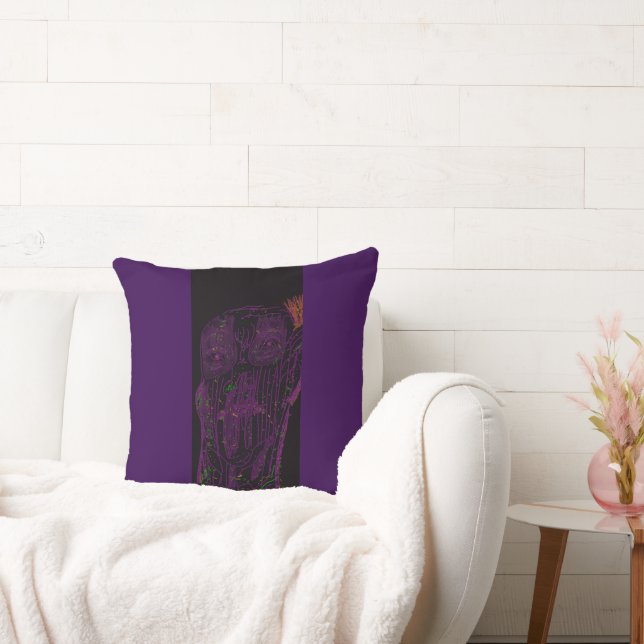 Almohada de tirar monstruo púrpura (Sofá)
