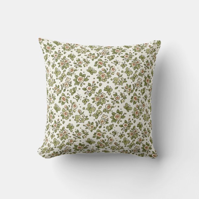Almohada de tirar Moss Rose Kawaii Cuties (Anverso)