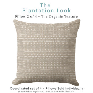 Almohada de tirar neutral arenosa