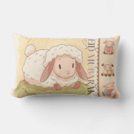 Almohada de tirar oveja dulce Kawaii "Eid Mubarak"