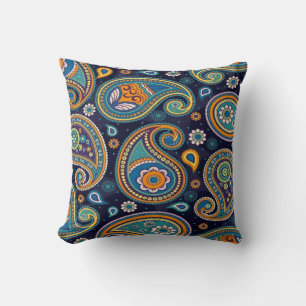 Almohada de Tirar Paisley Clásica para Sofá