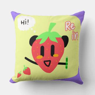 Almohada de tirar Panda de Fresa - Rein