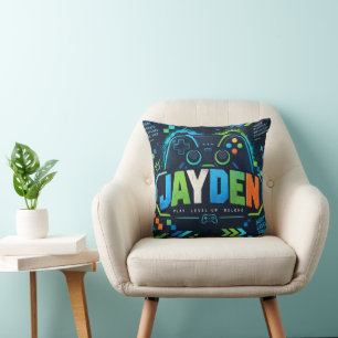 Almohada de tirar para niños Jayden Neon Gamer