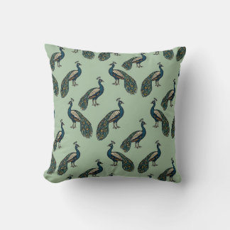 Almohada de tirar Peacock Sage Rústica