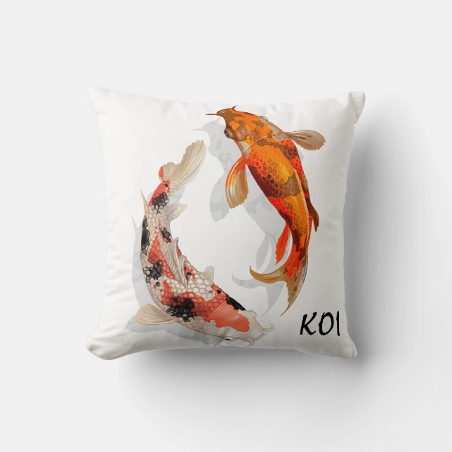 Almohada de tirar - Pez KOI (Anverso)