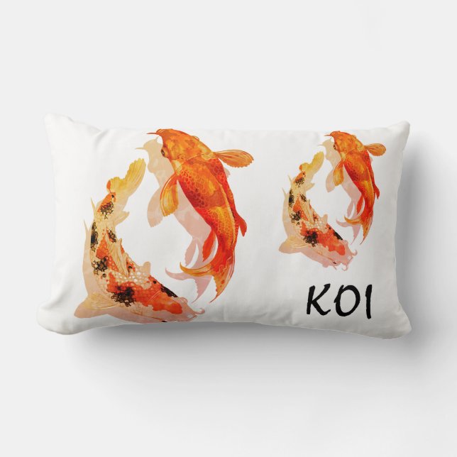 Almohada de tirar - Pez KOI (Anverso)