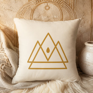 Almohada de Tirar Picos Sagrados Dorados