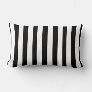 Almohada de tirar raya negra blanca