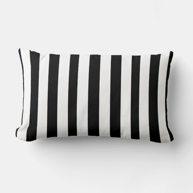 Almohada de tirar raya negra blanca (Anverso)