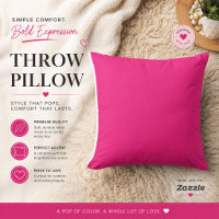 Almohada de tirar rosa intenso