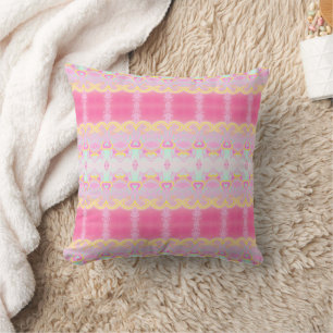 almohada de tirar rosa natural