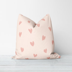 Almohada de Tirar Rosa Pálido con Toque Amoroso