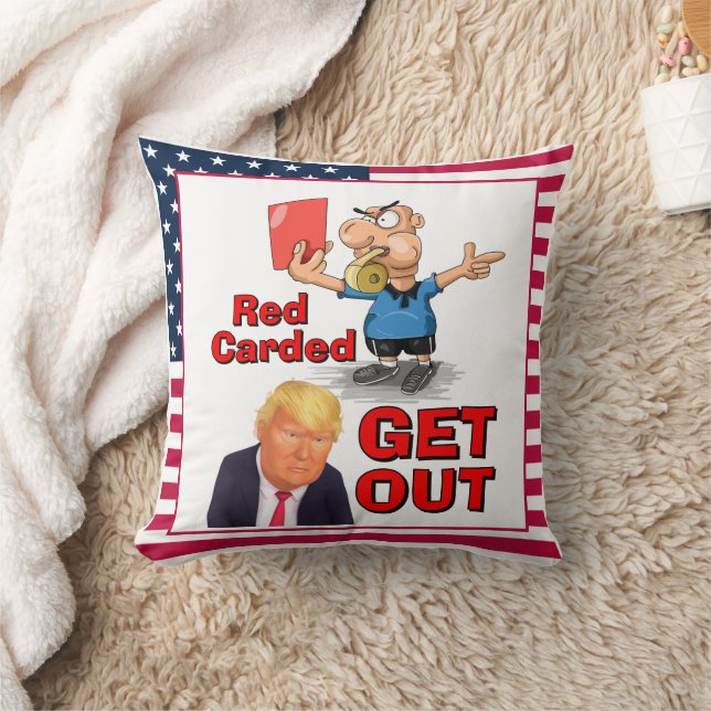 Almohada de tirar tarjeta roja (Manta)
