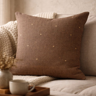 Almohada de Tirar Taupe Rústica de Hogar