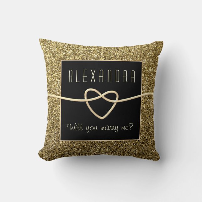 Almohada de Tirar Te Casarás Conmigo (Anverso)