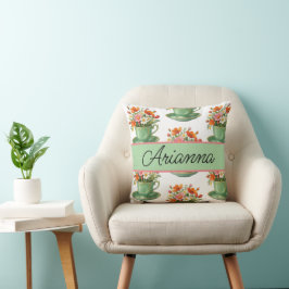 Almohada de tirar té personalizada